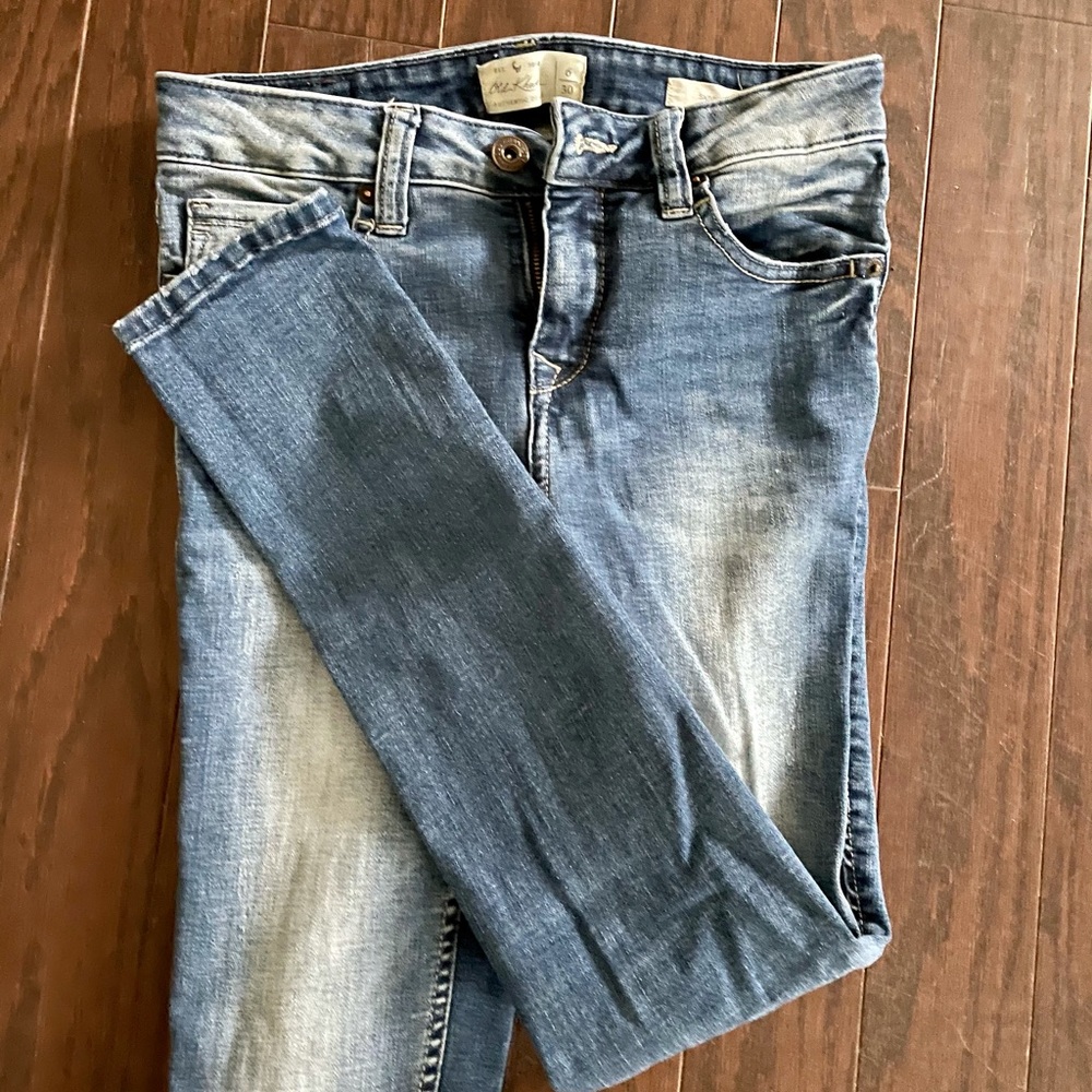 Old khaki skinny jeans